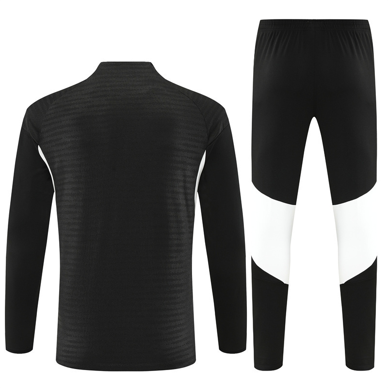 2025 26 liverpool black tracksuit adidas cuff logos player version back 2025-26 Liverpool Black Tracksuit - Adidas Cuff Logos - Player Version - Back