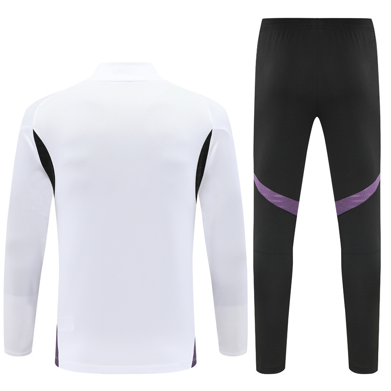 2025 26 manchester united white and purple tracksuit back 2025-26 Manchester United White and Purple Tracksuit - Back