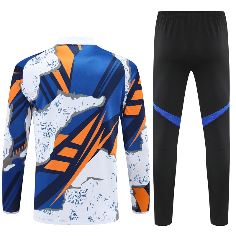 2025 26 real madrid yellow and blue tracksuit camo back 2025-26 Real Madrid Yellow and Blue Tracksuit - Camo - Back