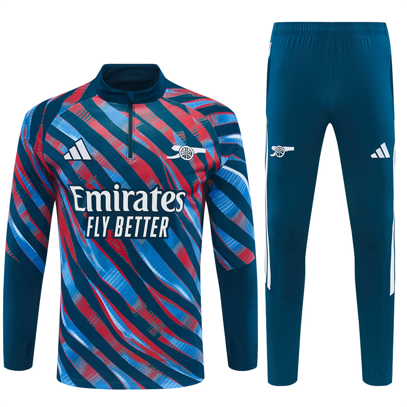 2026 27 arsenal red and blue tracksuit camo front 2026-27 Arsenal Red and Blue Tracksuit - Camo - Front