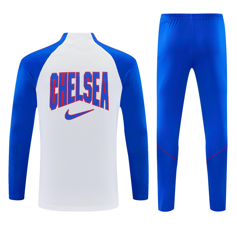 2026 27 chelsea white tracksuit back 2026-27 Chelsea White Tracksuit - Back