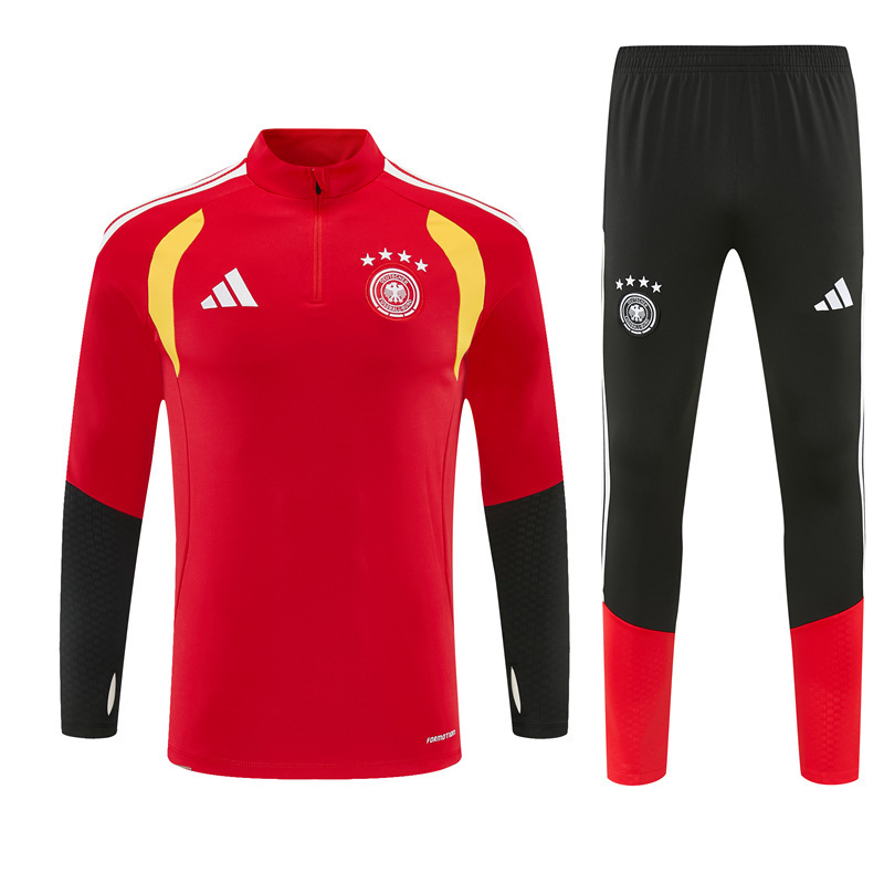 2026 27 germany red tracksuit front 2026-27 Germany Red Tracksuit - Front