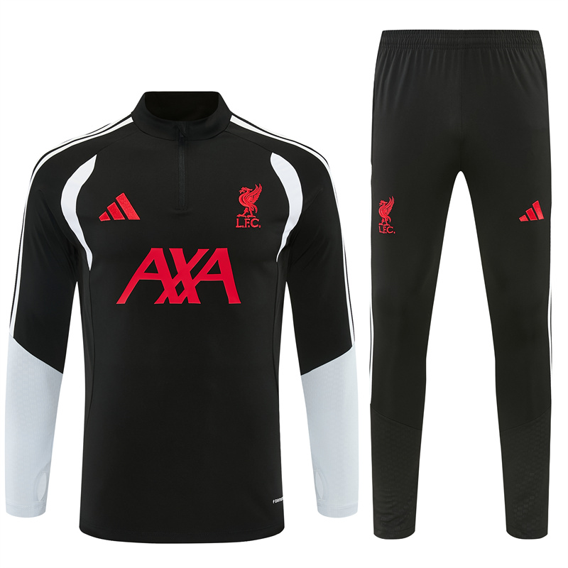 2026 27 liverpool black tracksuit front 2026-27 Liverpool Black Tracksuit - Front