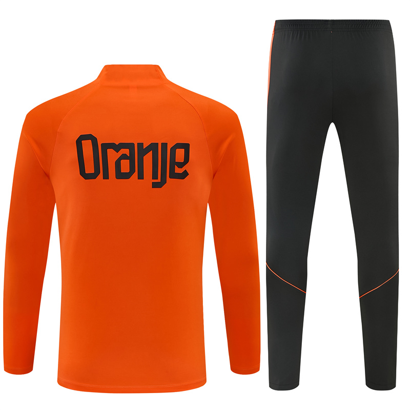 2026 27 netherlands orange tracksuit back 2026-27 Netherlands Orange Tracksuit - Back