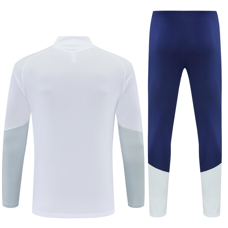 2026 27 real madrid white tracksuit back 2026-27 Real Madrid White Tracksuit - Back