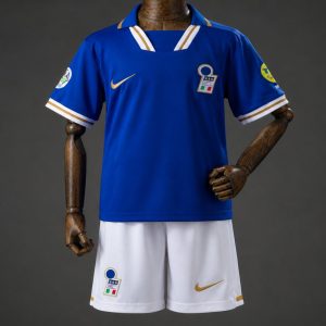 1996 Kids Italy Home Retro Kit Jersey Size 16-28 - Front