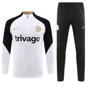 2023-24 Chelsea White Tracksuit - Front