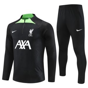 2023-24 Liverpool Black Tracksuit - Player Version - Front