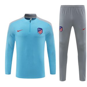 2024-25 Atletico Madrid Light Blue Tracksuit - Player Version - Front