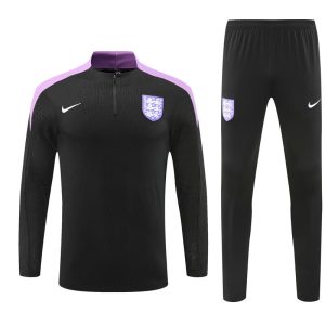 2024-25 England Black Tracksuit - Player Version - Front