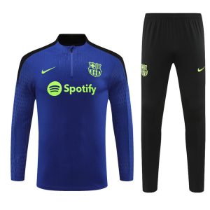 2024-25 FC Barcelona Royal Blue Tracksuit - Player Version - Front