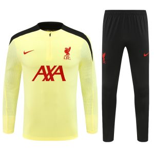 2024-25 Liverpool Light Yellow Tracksuit - Player Version - Front