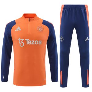 2024-25 Manchester United Orange Tracksuit - Front