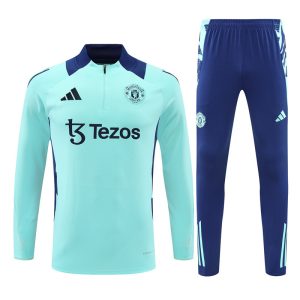 2024-25 Manchester United Turquoise Tracksuit - Front