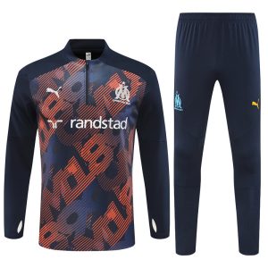 2024-25 Marseille Navy Blue Tracksuit - Camo - Front