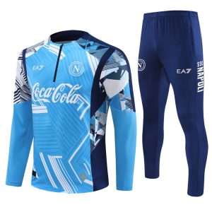 2024-25 Napoli Light Blue Tracksuit - Front