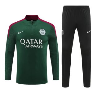 2024-25 PSG Green Tracksuit - Player Version - Front