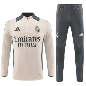 2024-25 Real Madrid Apricot Tracksuit - Front
