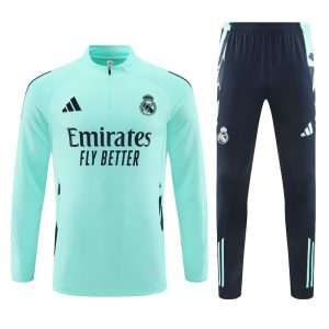 2024-25 Real Madrid Turquoise Tracksuit - Front