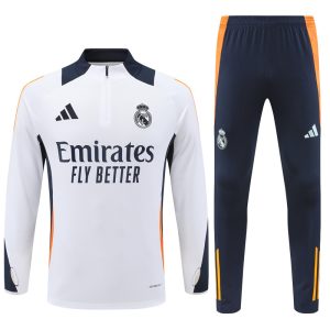 2024-25 Real Madrid White Tracksuit - Front