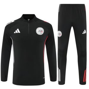 2025-26 Ajax Black Tracksuit - Front