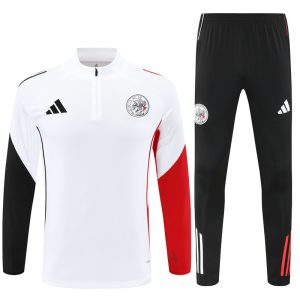 2025-26 Ajax White Tracksuit - Front