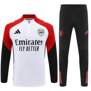 2025-26 Arsenal White Tracksuit - Front
