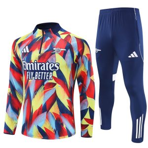 2025-26 Arsenal Yellow and Red Tracksuit - Camo - Front