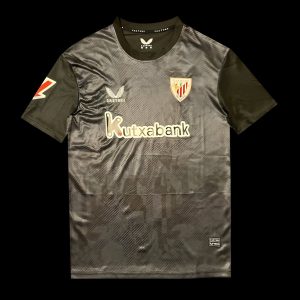 2025/26 Athletic Bilbao Away Black Jersey - Front