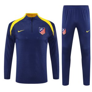 2025-26 Atletico Madrid Navy Blue Tracksuit - Player Version - Front