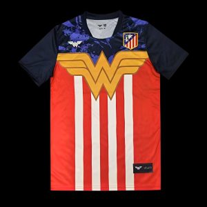 2025/26 Atletico Madrid Red and White with Wonder Woman Theme Jersey - Front