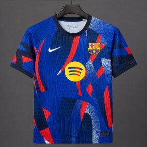 2025/26 Barcelona Special Edition Pre-Match Abstract Brushstroke Design Jersey - Front