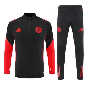 2025-26 Bayern Munich Black Tracksuit - Front
