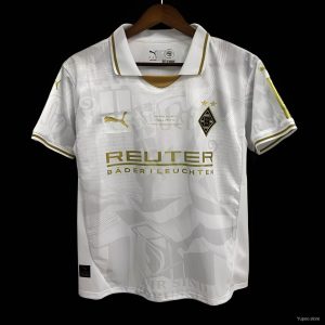 2025/26 Borussia Monchengladbach White Pre-match Jersey - Front