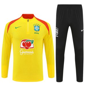 2025-26 Brazil Yellow Tracksuit - Player Version - Front