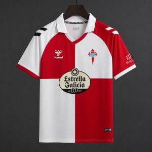 2025/26 Celta de Vigo 100th Anniversary Vintage Remake Red White Jersey - Front