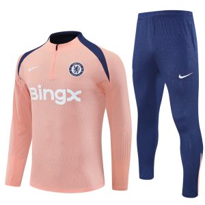 2025-26 Chelsea Light Pink Tracksuit - Player Version - Front