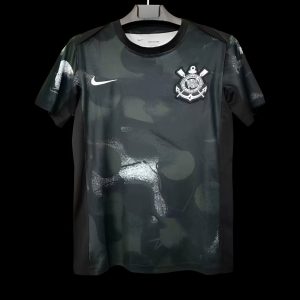 2025/26 Corinthians Away Black Jersey - Front
