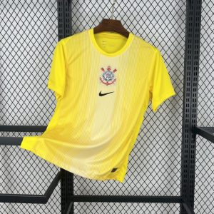 2025/26 Corinthians Yellow Goalkeeper Jersey - Front