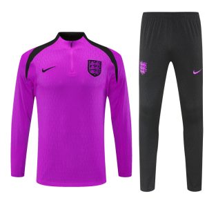 2025-26 England Purple Tracksuit - Player Version - Front