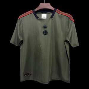 2025/26 Flamengo Adidas Terrace Icons Olive Green Jersey - Front