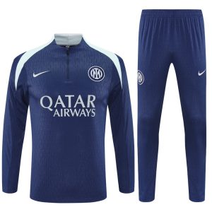 2025-26 Inter Milan Navy Blue Tracksuit - Player Version - Front