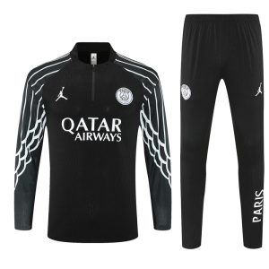 2025-26 Jordan x PSG Black Tracksuit - Champions League Edition - Front