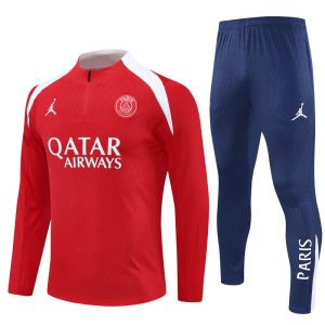 2025-26 Jordan x PSG Red Tracksuit - Player Version - Front