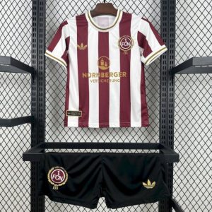 2025 26 Kids 1. FC Nurnberg 125th Anniversary Kit - Front