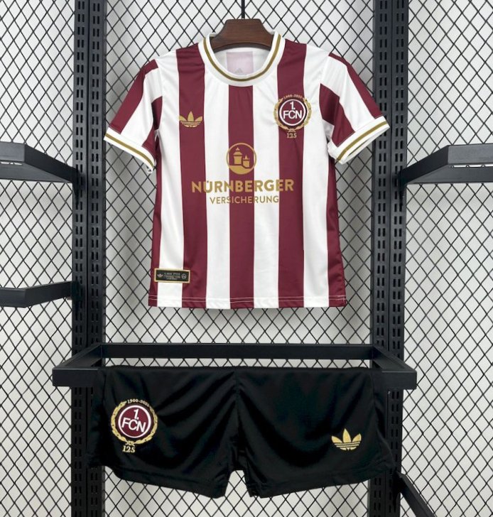2025 26 kids 1. fc nurnberg 125th anniversary kit front 2025 26 Kids 1. FC Nurnberg 125th Anniversary Kit - Front