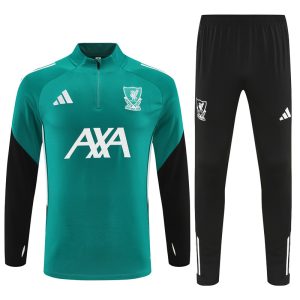 2025-26 Liverpool Green Tracksuit - Front