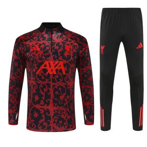 2025-26 Liverpool Red Tracksuit - Camo - Front