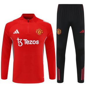 2025-26 Manchester United Red Tracksuit - Front