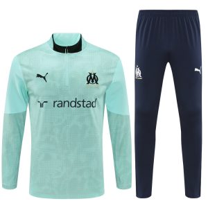 2025-26 Marseille Turquoise Tracksuit - Camo - Front